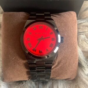 Michael Kors Rare Black and Red Ladies Watch